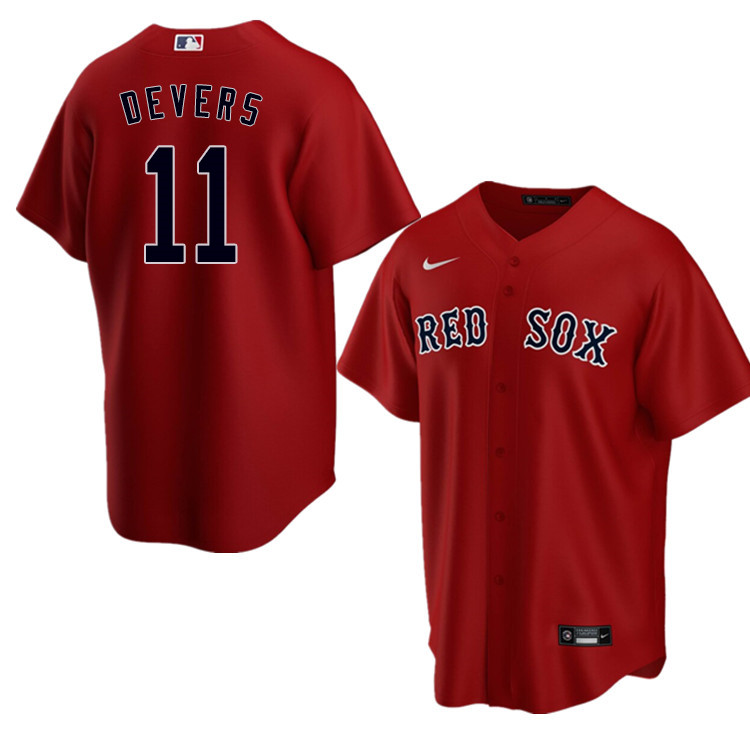 Nike Men #11 Rafael Devers Boston Red Sox Baseball Jerseys Sale-Red